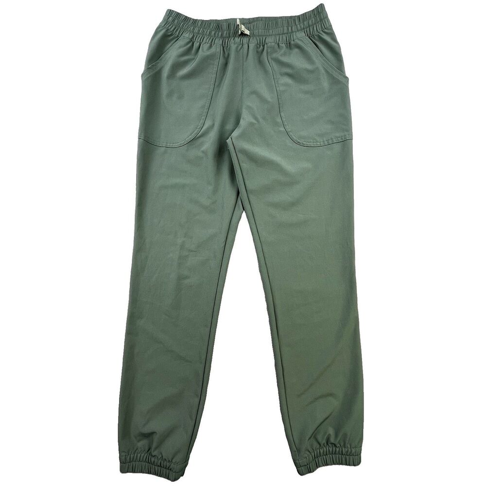 Patagonia Kids' Foxglenn Joggers Size XL 14 Green Pants Drawstring Elastic Waist